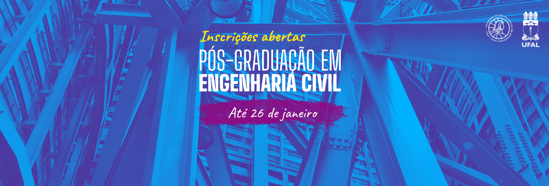 Mestrado e doutorado em Engenharia Civil está com inscrições abertas