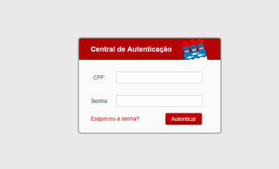 Página de Autenticação