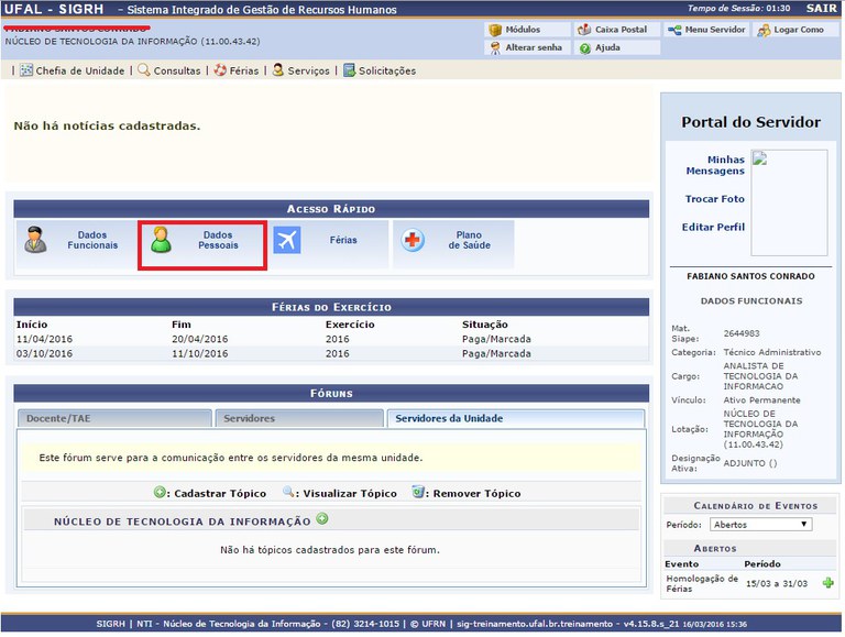 Como Acessar os Dados Cadastrais do BOL MAIL 