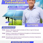 Ufal é parceira em evento do Sebrae sobre energia solar Fotovoltaica
