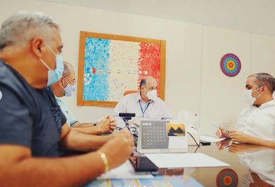 Reunião do reitor Josealdo Tonholo com o prefeito de Pilar, Renato Filho
